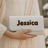 Custom Name Beaded Clutch