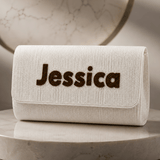 Custom Name Beaded Clutch